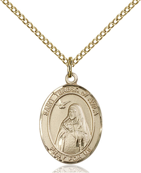 14kt Gold Filled Saint Teresa of Avila Pendant