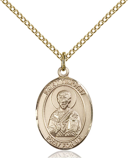 14kt Gold Filled Saint Timothy Pendant