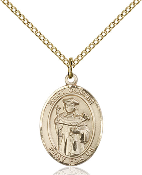 14kt Gold Filled Saint Casimir of Poland Pendant