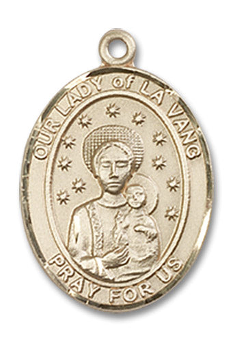 14kt Gold Our Lady of La Vang Medal