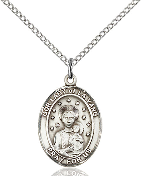 Sterling Silver Our Lady of La Vang Pendant