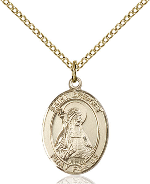 14kt Gold Filled Saint Bridget of Sweden Pendant
