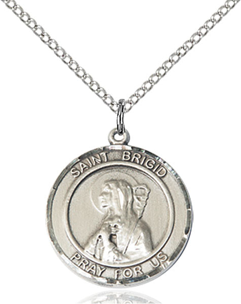 Sterling Silver Saint Brigid of Ireland Pendant