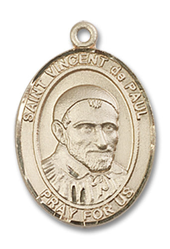 14kt Gold Saint Vincent De Paul Medal