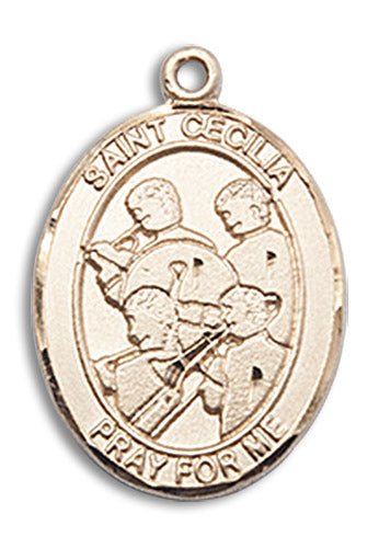 14kt Gold Saint Cecilia / Marching Band Medal