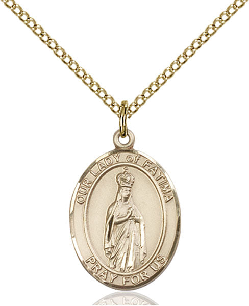 14kt Gold Filled Our Lady of Fatima Pendant