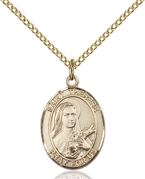 14kt Gold Filled Saint Therese of Lisieux Pendant
