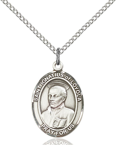 Sterling Silver Saint Ignatius of Loyola Pendant