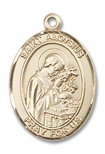 14kt Gold Saint Aloysius Gonzaga Medal