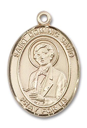 14kt Gold Saint Dominic Savio Medal