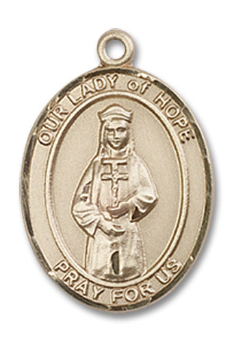14kt Gold Our Lady of Hope Medal