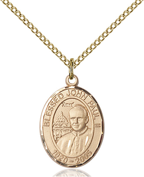 14kt Gold Filled  Saint John Paul II Pendant