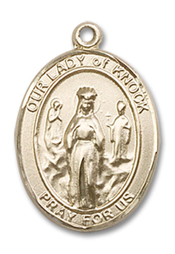 14kt Gold Our Lady of Knock Medal