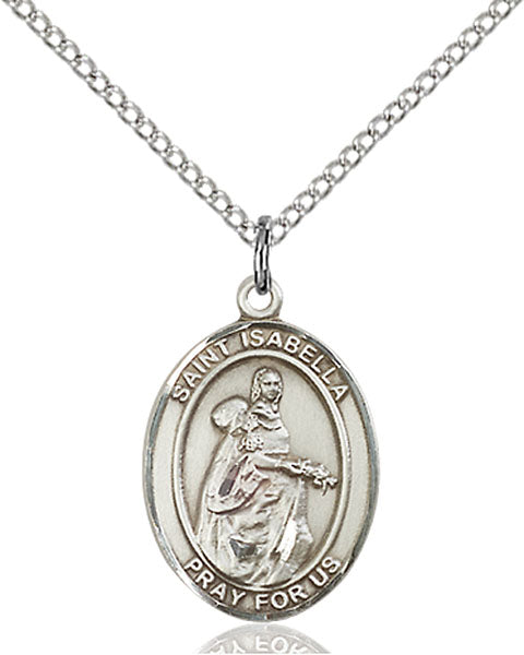 Sterling Silver Saint Isabella of Portugal Pendant