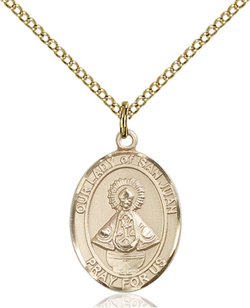 14kt Gold Filled Our Lady of San Juan Pendant