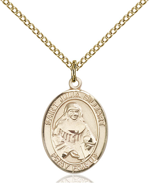 14kt Gold Filled Saint Julia Billiart Pendant