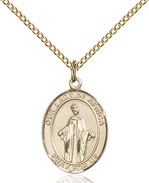 14kt Gold Filled Our Lady of Africa Pendant