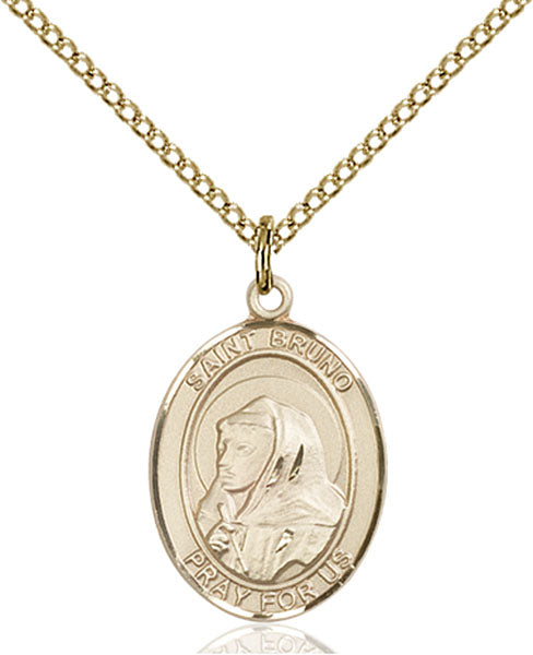 14kt Gold Filled Saint Bruno Pendant