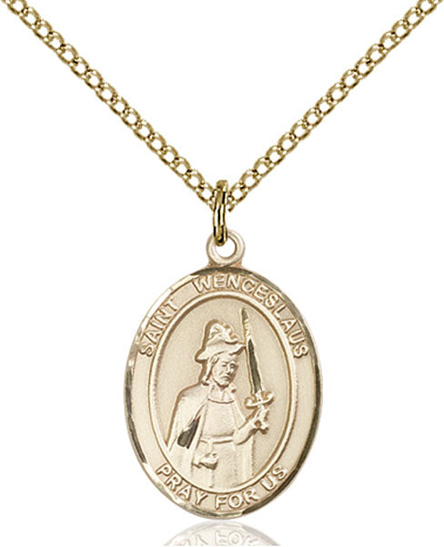 14kt Gold Filled Saint Wenceslaus Pendant