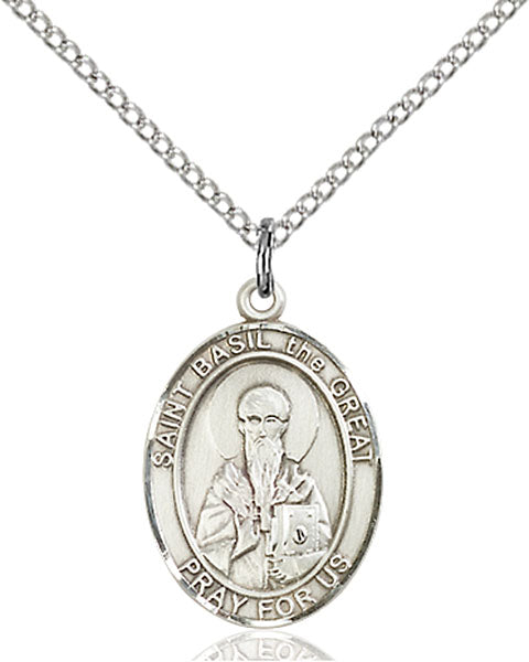 Sterling Silver Saint Basil the Great Pendant
