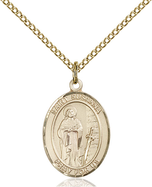 14kt Gold Filled Saint Susanna Pendant