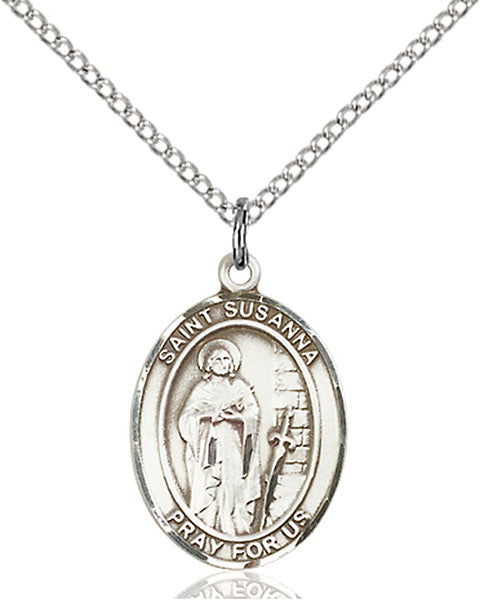 Sterling Silver Saint Susanna Pendant