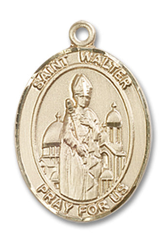 14kt Gold Saint Walter of Pontoise Medal