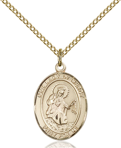 14kt Gold Filled Our Lady of Mercy Pendant