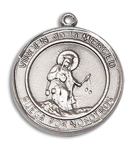 Sterling Silver Virgen de la Merce Pendant