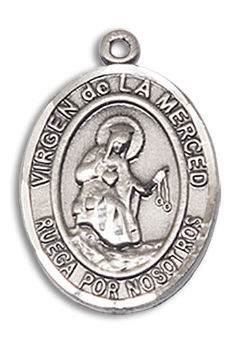 Sterling Silver Virgen de la Merced Pendant