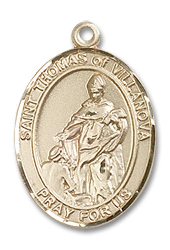 14kt Gold Saint Thomas of Villanova Medal