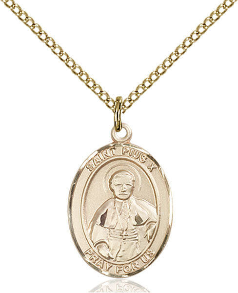 14kt Gold Filled Saint Pius X Pendant
