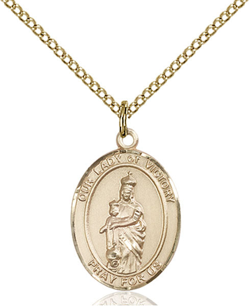14kt Gold Filled Our Lady of Victory Pendant