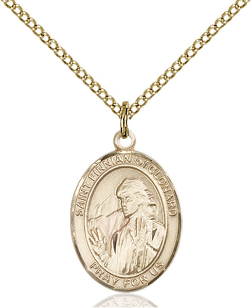 14kt Gold Filled Saint Finnian of Clonard Pendant