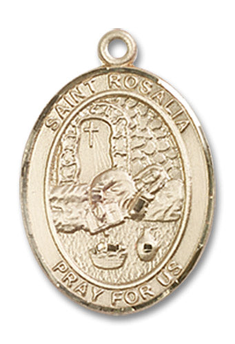 14kt Gold Saint Rosalia Medal