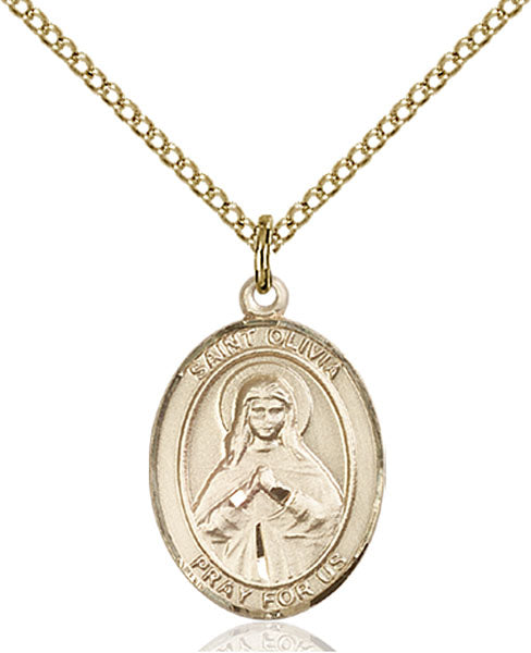 14kt Gold Filled Saint Olivia Pendant