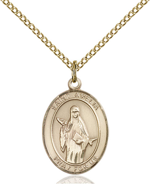 14kt Gold Filled Saint Amelia Pendant