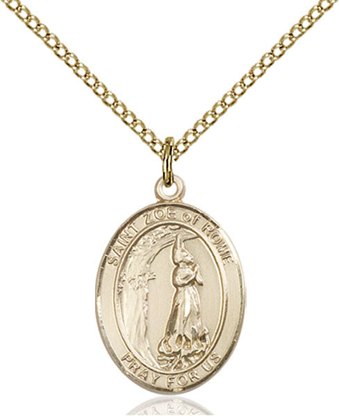 14kt Gold Filled Saint Zoe of Rome Pendant