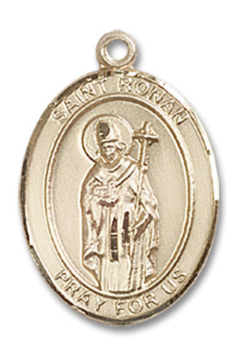 14kt Gold Saint Ronan Medal