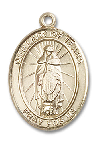 14kt Gold Our Lady of Tears Medal – The Catholic Shop