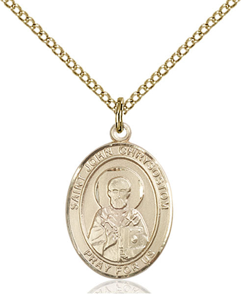14kt Gold Filled Saint John Chrysostom Pendant