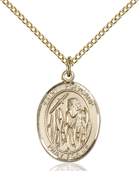 14kt Gold Filled Saint Polycarp of Smyrna Pendant