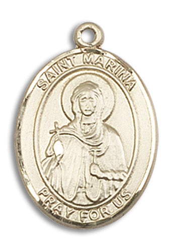 14kt Gold Saint Marina Medal