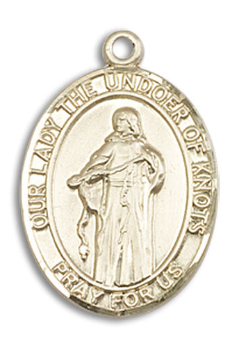 14kt Gold Our Lady Of Knots Medal