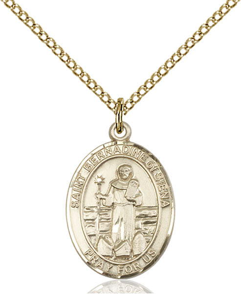 14kt Gold Filled Saint Bernadine Of Sienna Pendant