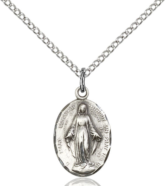 Sterling Silver Immaculate Conception Pendant