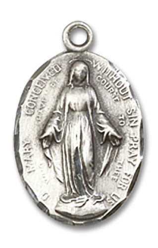 Sterling Silver Immaculate Conception Pendant