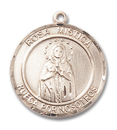 14kt Gold Our Lady ROSA Mystica Medal