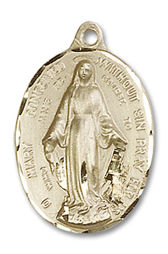 14kt Gold Immaculate Conception Medal
