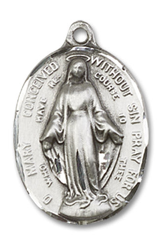 Sterling Silver Immaculate Conception Pendant